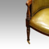 Regency mahogany library chair leg