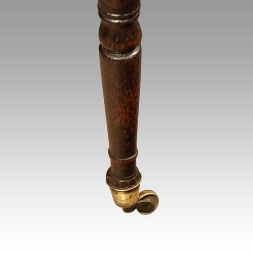 Regency mahogany library chair leg detail