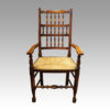 Set of 10 Lancashire spindle back chairs armchair