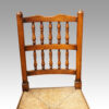 Set of 10 Lancashire spindle back chairs back detail