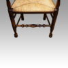 Set of 10 Lancashire spindle back chairs front turning