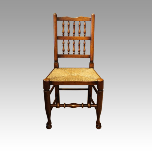 Set of 10 Lancashire spindle back chairs side chair