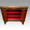 Victorian walnut 4 door credenza interior