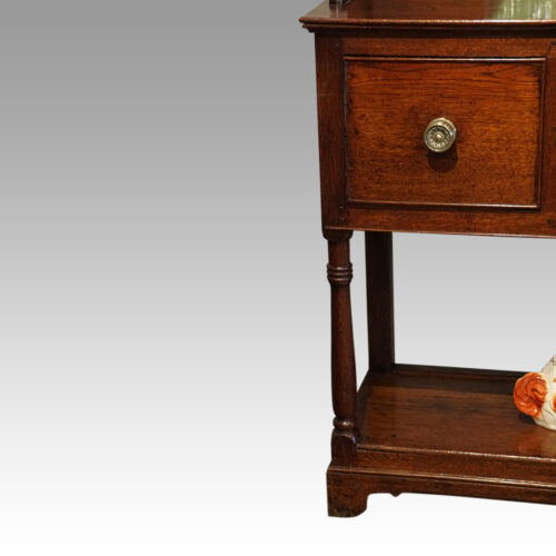 Antique oak Carnarvon dresser end leg