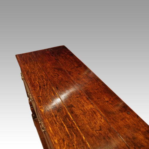 Antique small Oak dresser base top end