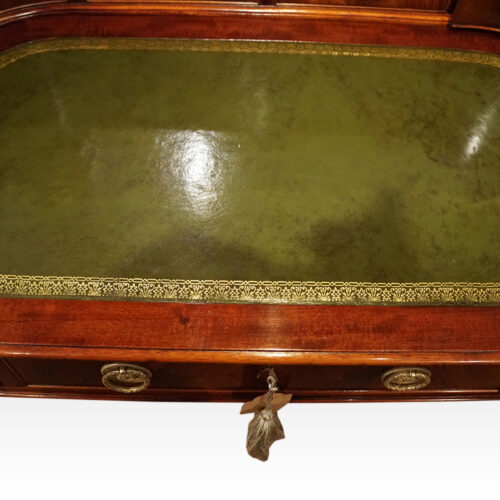Edwardian Carlton house desk leather writing surface
