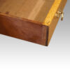 Edwardian oak pedestal desk drawer