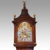 George II walnut longcase clock by Bentley London hood