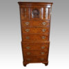 George V Walnut chest on chest