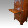 George V Walnut chest on chest slide