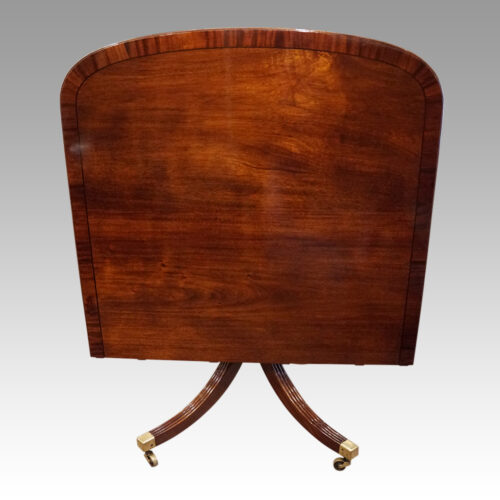 George V mahogany twin pillar George V mahogany twin pillar dining table side view t