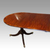 George VI 3 pillar dining table end view