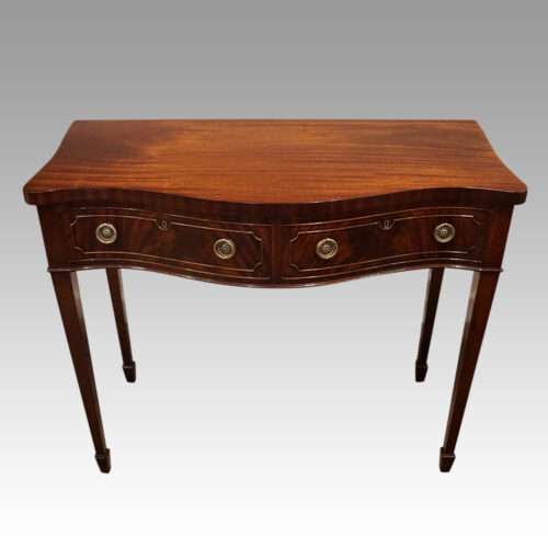George VI serpentine side table