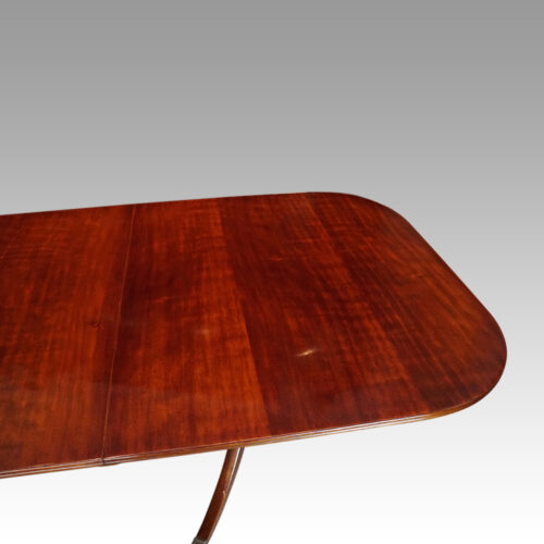 Georgian style extending dining table end