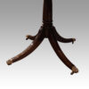 Georgian style large mahogany dining table base detail