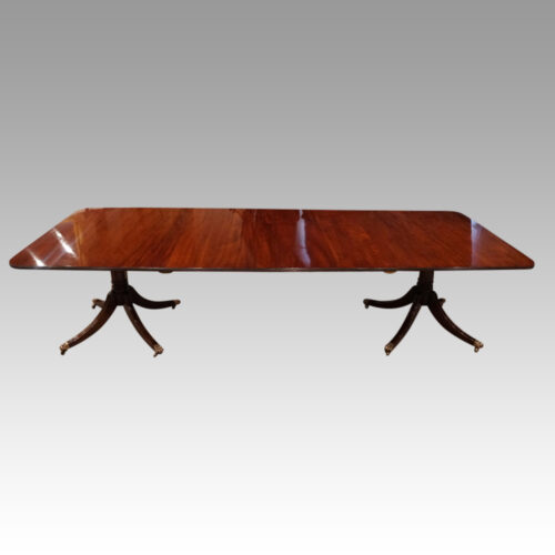 Georgian style large mahogany dining table side