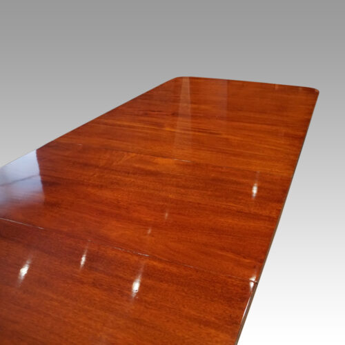 Georgian style large mahogany dining table top 2