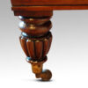 Large leather stool leg detail