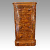 Pair of burr walnut bedside chests front