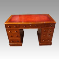 Victorian mahogany double pedestal desk