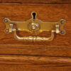 Victorian oak pedestal desk handle