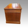 Victorian oak pedestal desk side