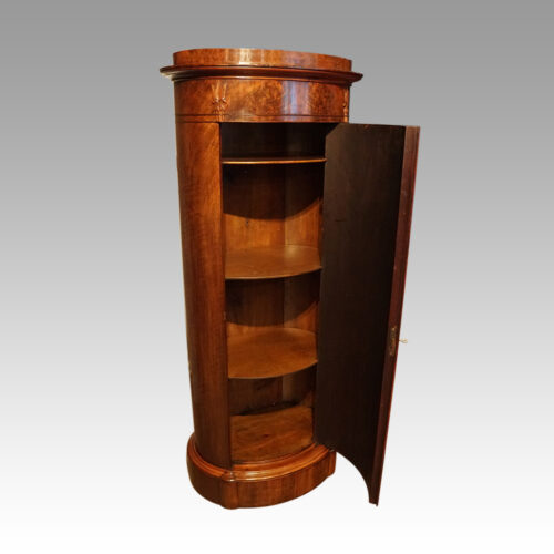 Victorian oval Postbox drinks cabinet interior