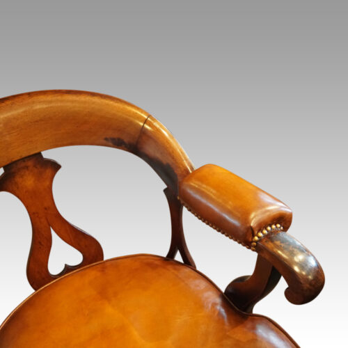Victorian tub desk chair arm