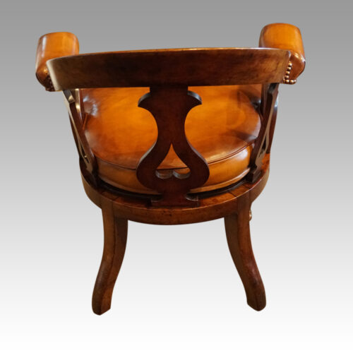 Victorian tub desk chair rear