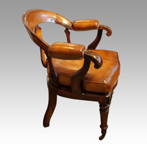 Victorian tub desk chair side