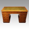 Victorian walnut pedestal desk