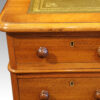 Victorian walnut pedestal desk drawer knob
