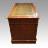 Victorian walnut pedestal desk end