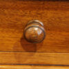 Victorian walnut pedestal desk knob