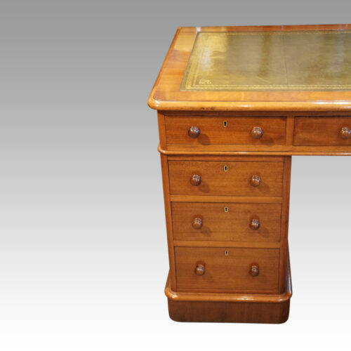 Victorian walnut pedestal desk pedestal