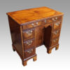 19thc. walnut kneehole at angle