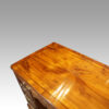 19thc. walnut kneehole top detail