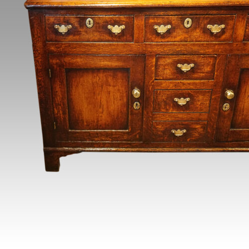Antique oak cupboard dresser end