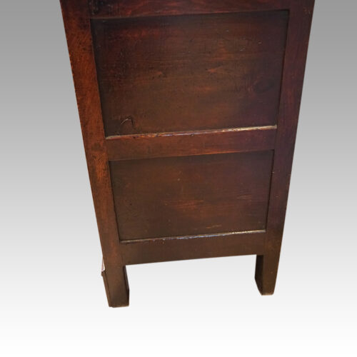 Antique oak cupboard dresser end detail
