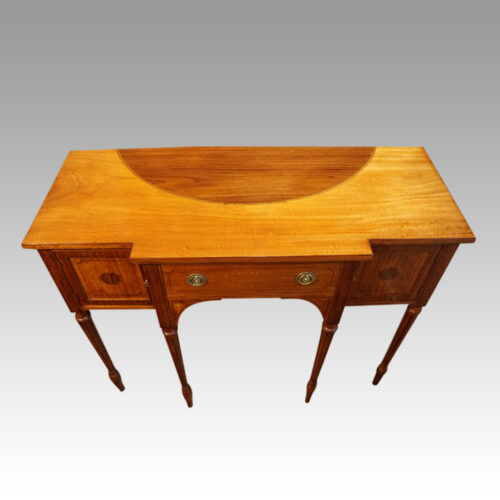 Edwardian inlaid Satinwood sideboard top