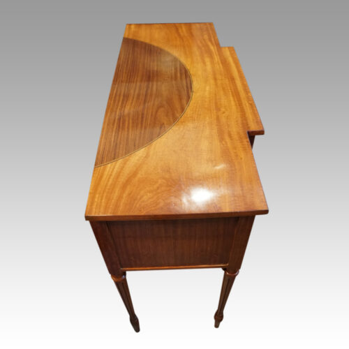Edwardian inlaid Satinwood sideboard top view