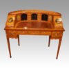 Edwardian satinwood decorated Carlton House desk