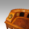 Edwardian satinwood decorated Carlton House desk lid