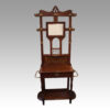 Edwardian walnut hallstand