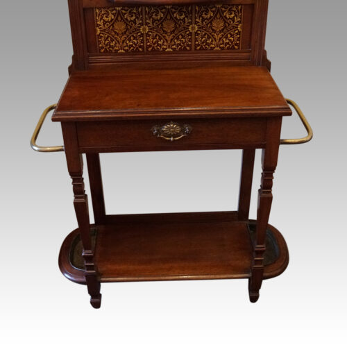Edwardian walnut hallstand base