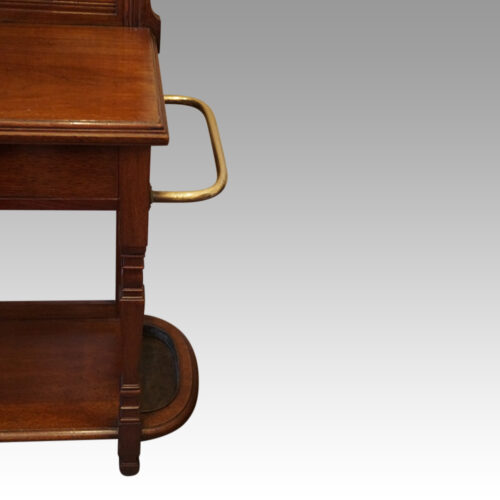 Edwardian walnut hallstand stickstand