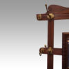 Edwardian walnut hallstand top corner
