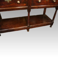 George III oak pot board dresser base boards