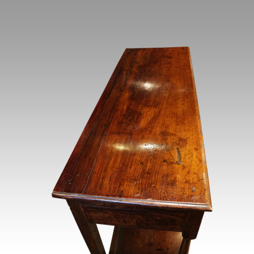 George III oak pot board dresser base top
