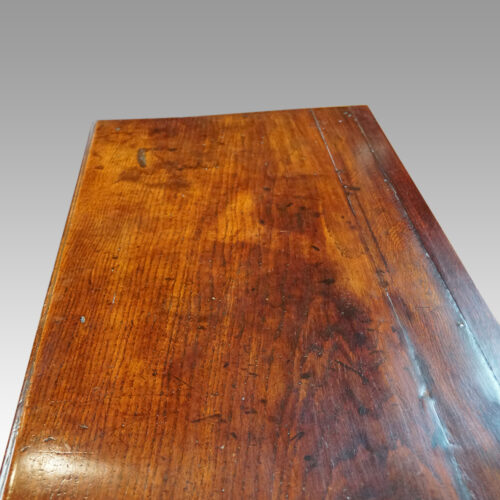 George III oak pot board dresser base top end